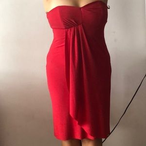 Red cocktail dress